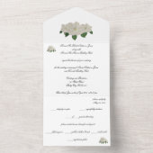 Invitation Tout En Un Magnolia Magnolias peint à la main (À l'intérieur)