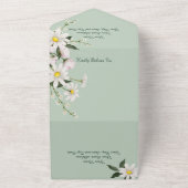 Invitation Tout En Un Maisées simples sur Sage Green (Dehors)