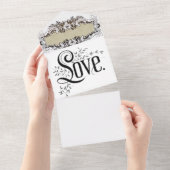 Invitation tout en un mariage (Déchirure)