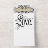 Invitation tout en un mariage (À l'intérieur)