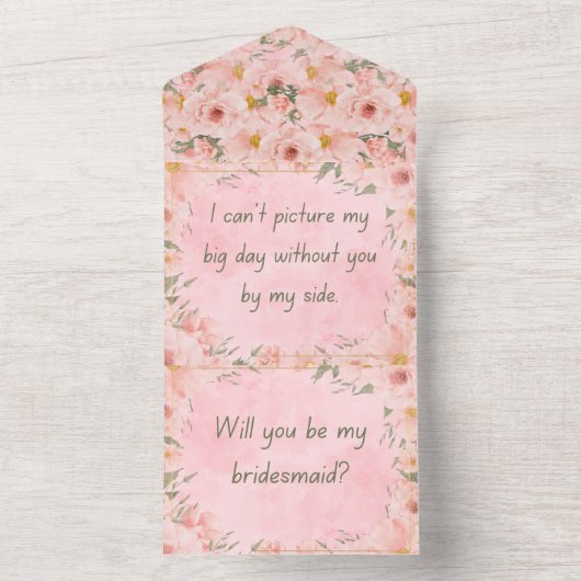 Invitation tout en un mariage (À l'intérieur)