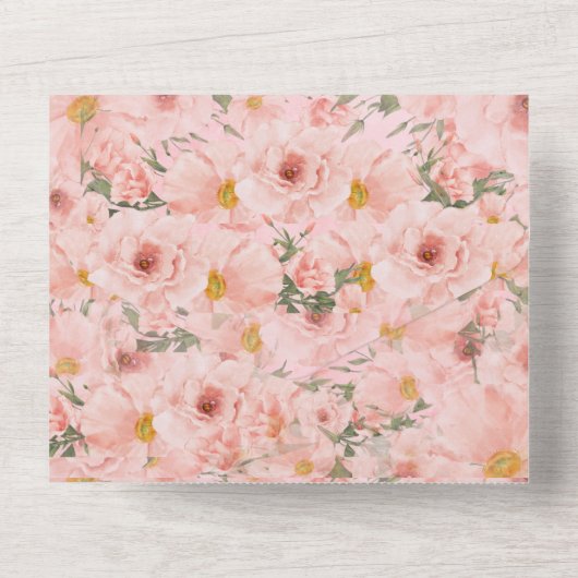 Invitation tout en un mariage (Verso)