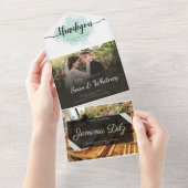 Invitation tout en un mariage (Déchirure)