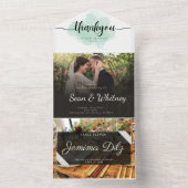 Invitation tout en un mariage (À l'intérieur)