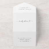 Invitation tout en un mariage (Dehors)