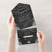 Invitation tout en un mariage (Déchirure)