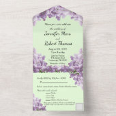 Invitation tout en un mariage (À l'intérieur)