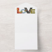 Invitation tout en un mariage (À l'intérieur)