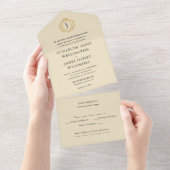 Invitation tout en un mariage (Déchirure)