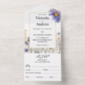 Invitation tout en un mariage (À l'intérieur)