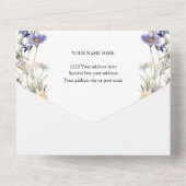 Invitation tout en un mariage (Verso)