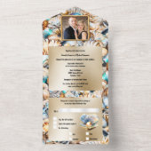 Invitation tout en un mariage (À l'intérieur)