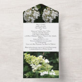 Invitation tout en un mariage (À l'intérieur)