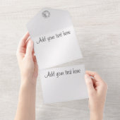 Invitation Tout En Un Mariage (Déchirure)
