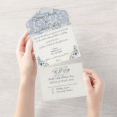 Invitation tout en un mariage (Déchirure)