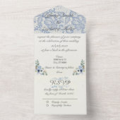 Invitation tout en un mariage (À l'intérieur)
