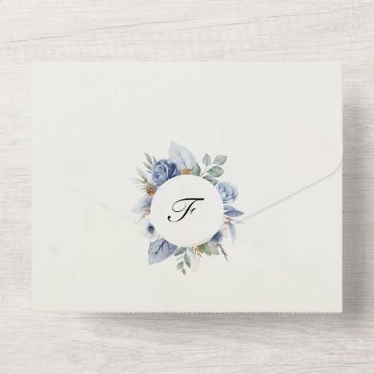 Invitation tout en un mariage (Verso)
