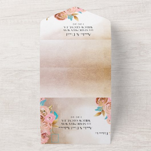 Invitation tout en un mariage (Dehors)