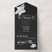 Invitation tout en un mariage (À l'intérieur)