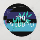 Invitation tout en un mariage (Devant / Derrière)