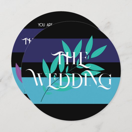 Invitation tout en un mariage (Devant / Derrière)