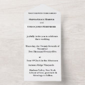 Invitation tout en un mariage (À l'intérieur)