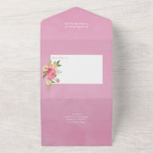 Invitation Tout En Un Mariage à fleurs Spring Peony (Dehors)