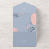 Invitation Tout En Un Mariage Abstrait moderne scandinave japonais (Dehors)