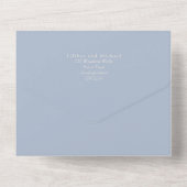 Invitation Tout En Un Mariage Abstrait moderne scandinave japonais (Verso)