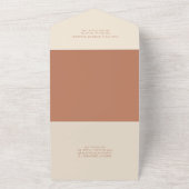 Invitation Tout En Un Mariage Arch en terre cuite (Dehors)