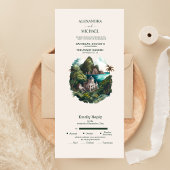 Invitation Tout En Un Mariage aux Caraïbes Aquarelle Tout Compris