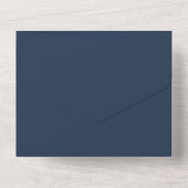 Invitation Tout En Un Mariage bleu bleu bleu bleu rose (Verso)