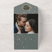 Invitation Tout En Un Mariage Céleste Céleste (Dehors)