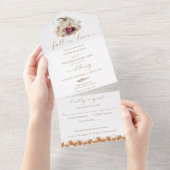 Invitation Tout En Un Mariage Citrouille Fall in Love (Déchirure)