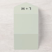 Invitation Tout En Un Mariage contemporain Sage Cactus (Dehors)