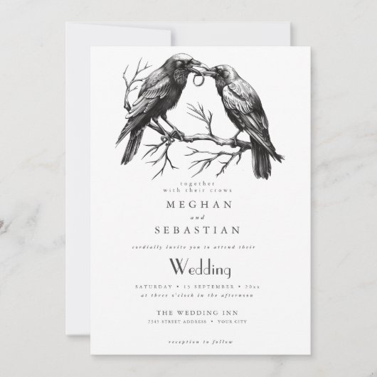 Invitation TOUT en un Mariage Corneilles en amour (Devant)