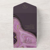Invitation Tout En Un Mariage d'âge Abstrait ID827 (Dehors)