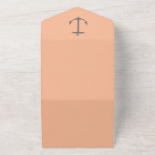 Invitation Tout En Un Mariage d'Ancres nautiques simple | Pêche (Dehors)