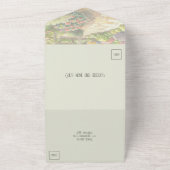 Invitation Tout En Un Mariage dans le jardin vert (Dehors)