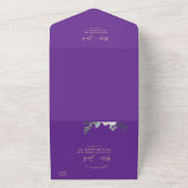 Invitation Tout En Un Mariage d'aquarelle d'hiver (Dehors)