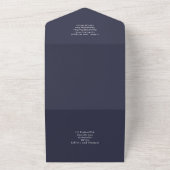 Invitation Tout En Un Mariage d'arc Eucalyptus 3in1 vert RSVP (Dehors)