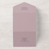 Invitation Tout En Un Mariage d'arc Eucalyptus 3in1 vert RSVP (Dehors)