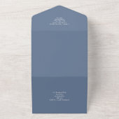 Invitation Tout En Un Mariage d'arc Eucalyptus 3in1 vert RSVP (Dehors)