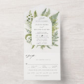 Invitation Tout En Un Mariage d'arche de Whimsy Boho Enchanted (À l'intérieur)