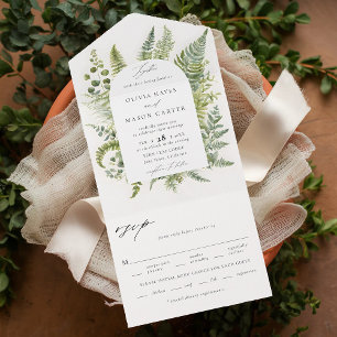 Invitation Tout En Un Mariage d'arche de Whimsy Boho Enchanted