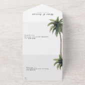 Invitation Tout En Un Mariage d'arche verte (Dehors)