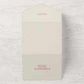 Invitation Tout En Un Mariage d'art populaire floral (Dehors)