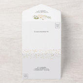 Invitation Tout En Un Mariage de automne Citrouille blanc rustique (Dehors)