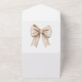 Invitation Tout En Un Mariage de cache blanc (Dehors)