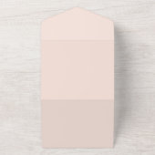 Invitation Tout En Un Mariage de cache de crème de pêche (Dehors)